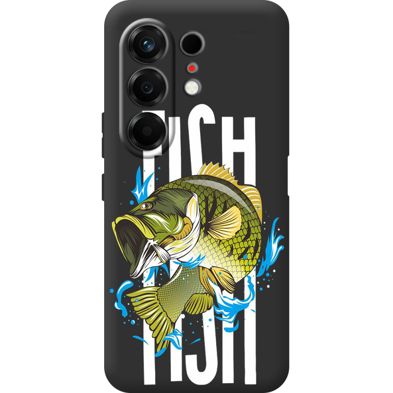 Чорний чохол BoxFace Tecno Camon 50 Fish