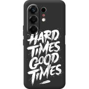 Чорний чохол BoxFace Tecno Camon 50 Hard Times Good Times