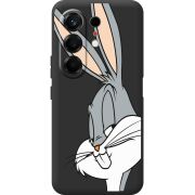 Чорний чохол BoxFace Tecno Camon 50 Lucky Rabbit