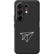 Чорний чохол BoxFace Tecno Camon 50 Paper Plane