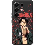 Чорний чохол BoxFace Tecno Camon 50 Атака Титанов Леви