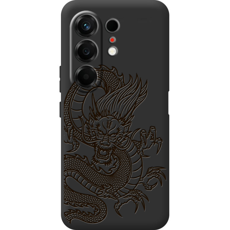 Чорний чохол BoxFace Tecno Camon 50 Chinese Dragon