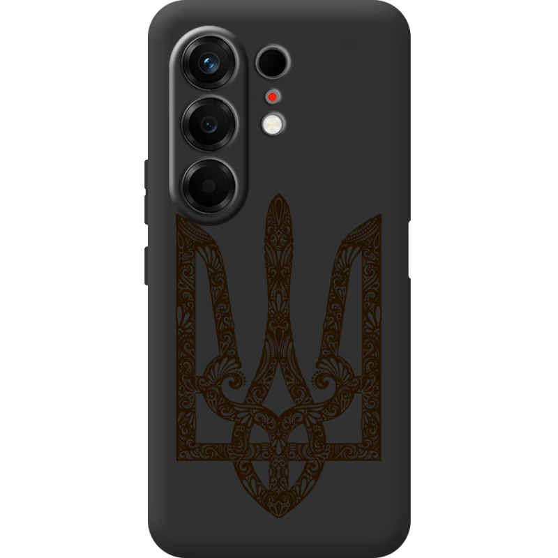 Чорний чохол BoxFace Tecno Camon 50 Ukrainian Trident