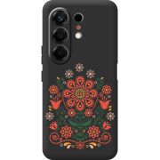 Чорний чохол BoxFace Tecno Camon 50 Ukrainian Ornament