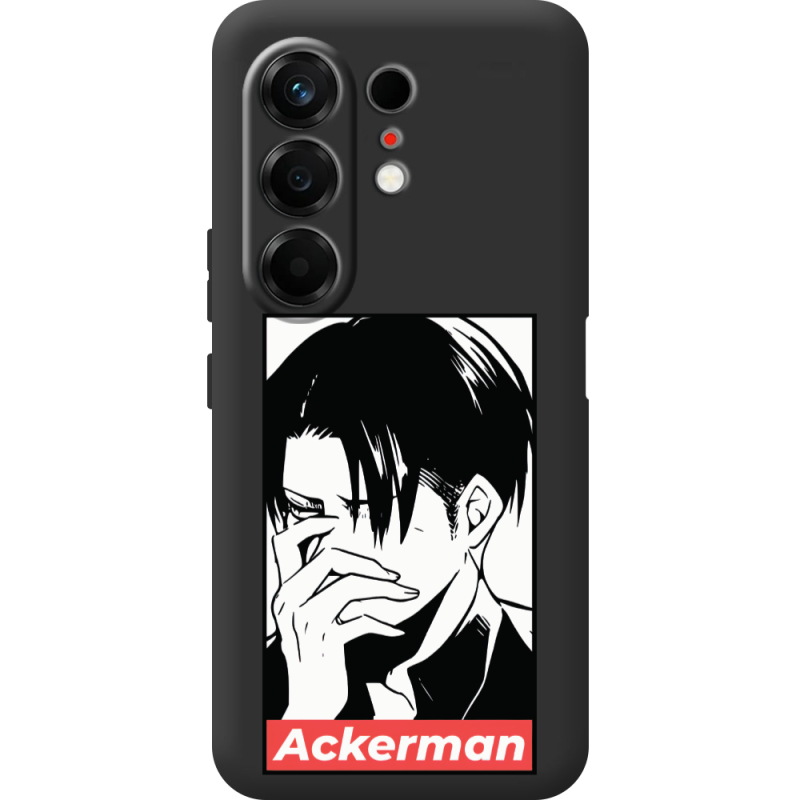 Чорний чохол BoxFace Tecno Camon 50 Attack On Titan - Ackerman
