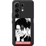 Чорний чохол BoxFace Tecno Camon 50 Attack On Titan - Ackerman