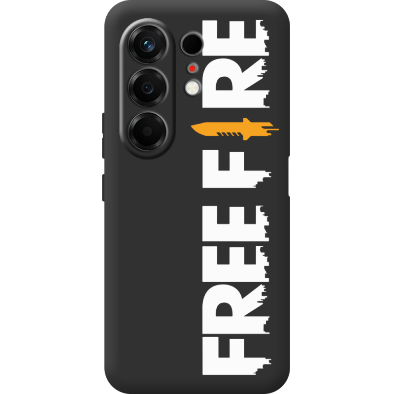 Чорний чохол BoxFace Tecno Camon 50 Free Fire White Logo