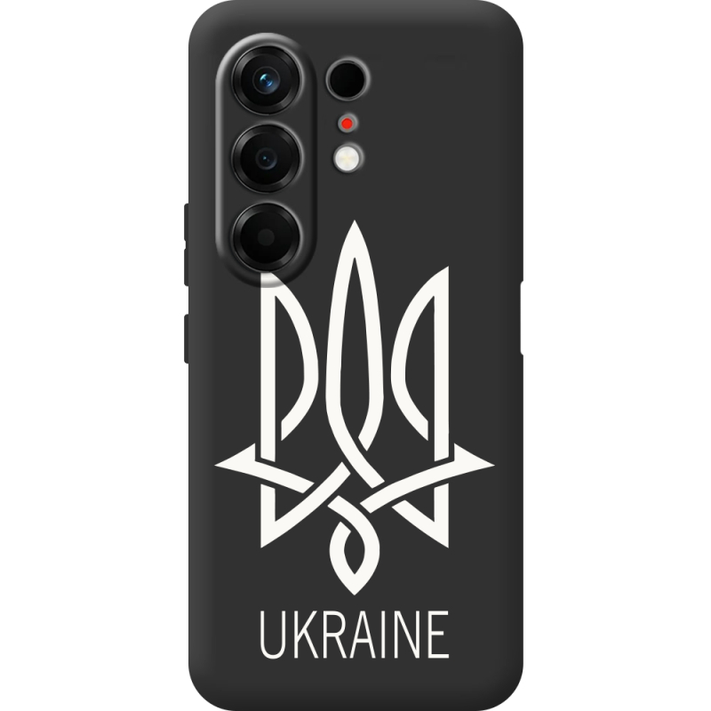 Чорний чохол BoxFace Tecno Camon 50 Тризуб монограмма ukraine