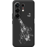 Чорний чохол BoxFace Tecno Camon 50 Військовий літак
