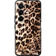 Чорний чохол BoxFace Tecno Camon 50 Леопардовий