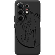 Чорний чохол BoxFace Tecno Camon 50 Horse