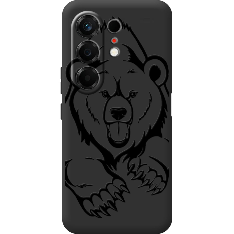 Чорний чохол BoxFace Tecno Camon 50 Grizzly Bear