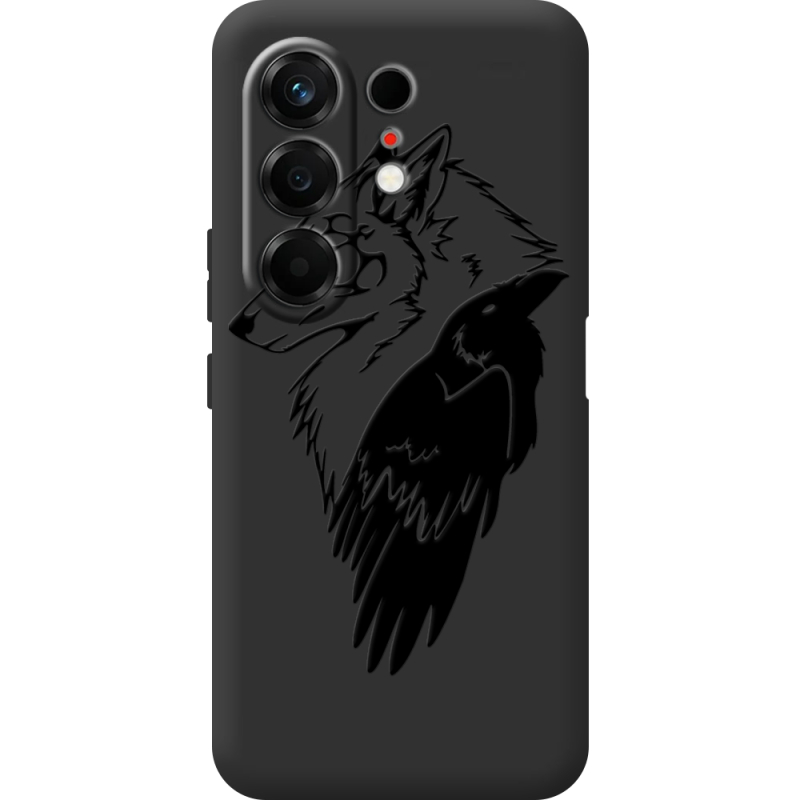 Чорний чохол BoxFace Tecno Camon 50 Wolf and Raven