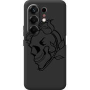 Чорний чохол BoxFace Tecno Camon 50 Skull and Roses