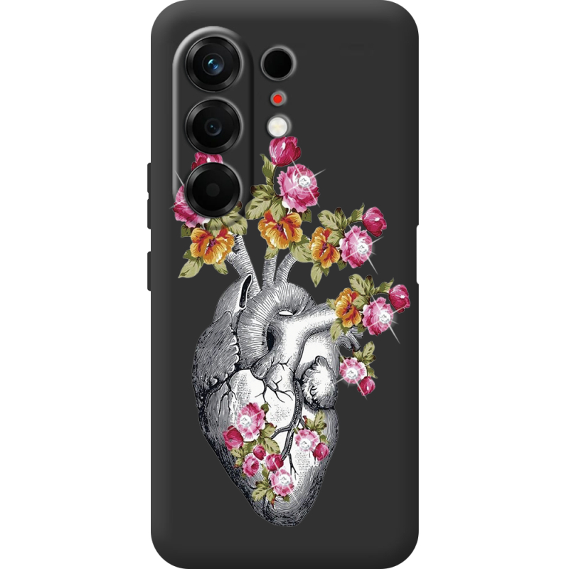 Чохол зі стразами Tecno Camon 50 Heart