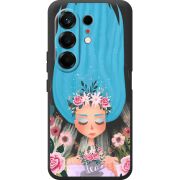 Прозорий чохол BoxFace Tecno Camon 50 Blue Hair