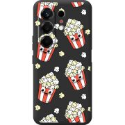 Прозорий чохол BoxFace Tecno Camon 50 с 3D-глазками Popcorn
