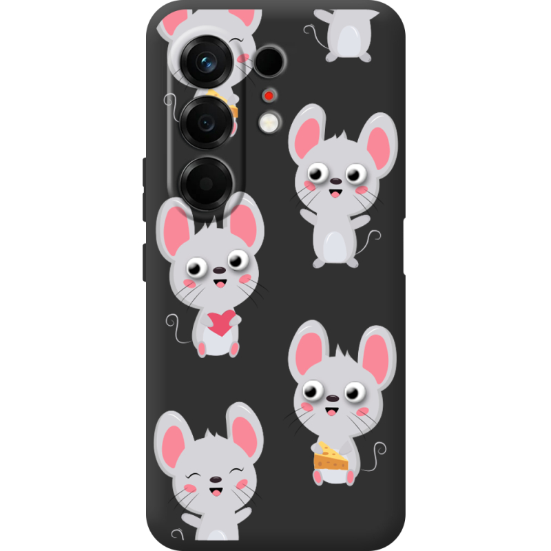 Прозорий чохол BoxFace Tecno Camon 50 с 3D-глазками Mouse