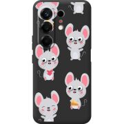 Прозорий чохол BoxFace Tecno Camon 50 с 3D-глазками Mouse