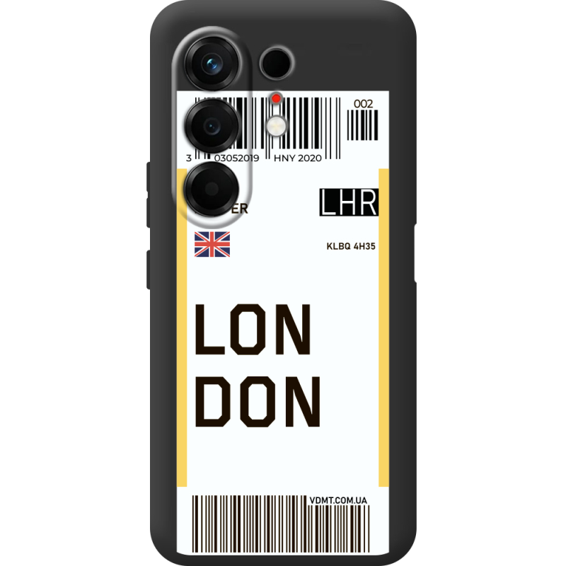 Прозорий чохол BoxFace Tecno Camon 50 Ticket London