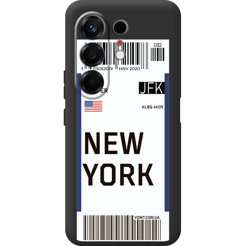 Прозорий чохол BoxFace Tecno Camon 50 Ticket New York