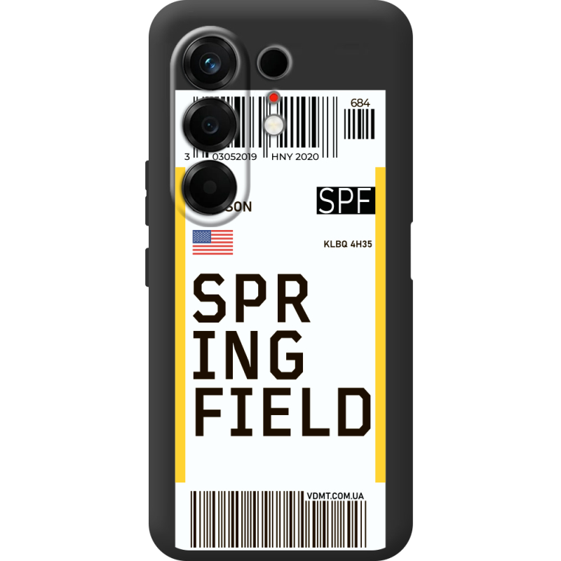 Прозорий чохол BoxFace Tecno Camon 50 Ticket Springfield