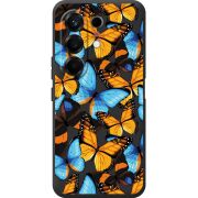 Прозорий чохол BoxFace Tecno Camon 50 Butterfly Morpho