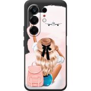 Прозорий чохол BoxFace Tecno Camon 50 Travel Girl