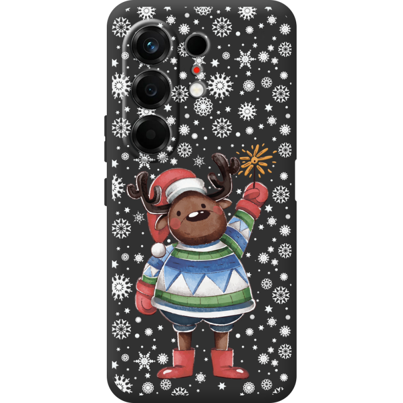 Прозорий чохол BoxFace Tecno Camon 50 Christmas Deer with Snow