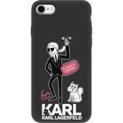 Черный чехол Uprint Apple iPhone 7/8 For Karl