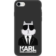 Черный чехол Uprint Apple iPhone 7/8 Cat in Black