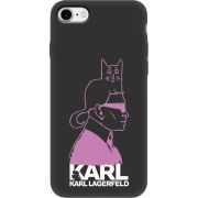 Черный чехол Uprint Apple iPhone 7/8 Pink Karl