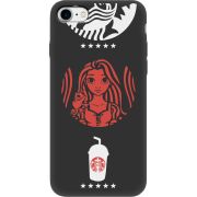 Черный чехол Uprint Apple iPhone 7/8 RedWhite Coffee