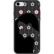 Черный чехол Uprint Apple iPhone 7/8 Flower Hair