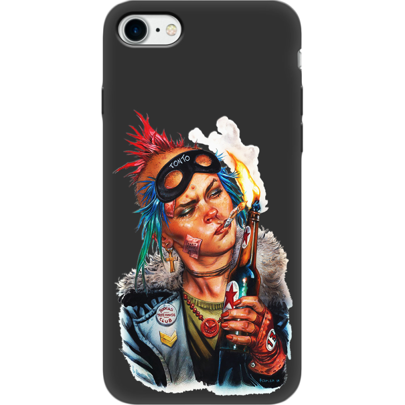 Черный чехол Uprint Apple iPhone 7/8 Tanker Girl