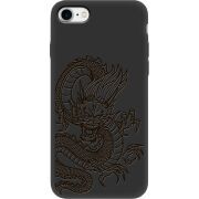 Черный чехол Uprint Apple iPhone 7/8 Chinese Dragon