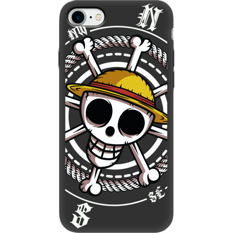 Черный чехол Uprint Apple iPhone 7/8 One Piece Компас