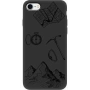 Черный чехол Uprint Apple iPhone 7/8 Mountains