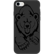 Черный чехол Uprint Apple iPhone 7/8 Grizzly Bear