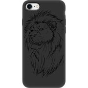 Черный чехол Uprint Apple iPhone 7/8 Lion
