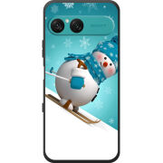Чохол BoxFace Sony Xperia 10 VII Skier Snowman