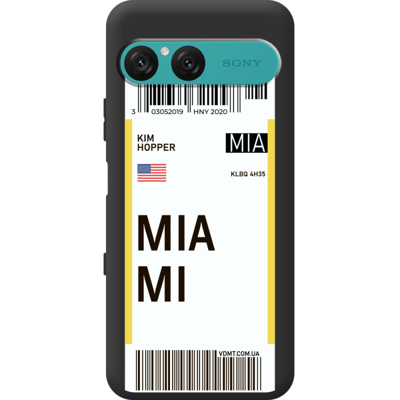 Прозорий чохол BoxFace Sony Xperia 10 VII Ticket Miami
