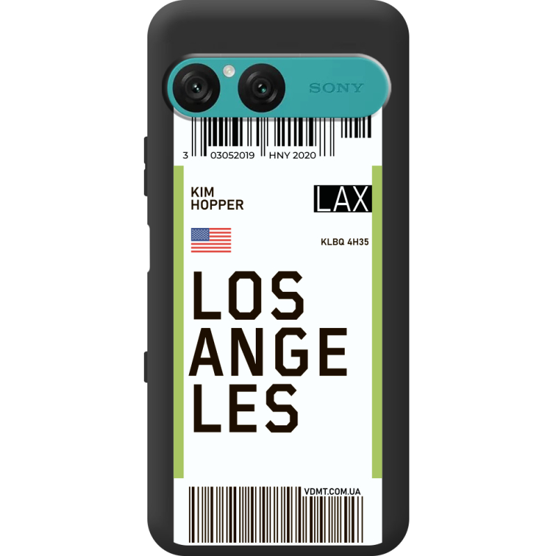 Прозорий чохол BoxFace Sony Xperia 10 VII Ticket Los Angeles