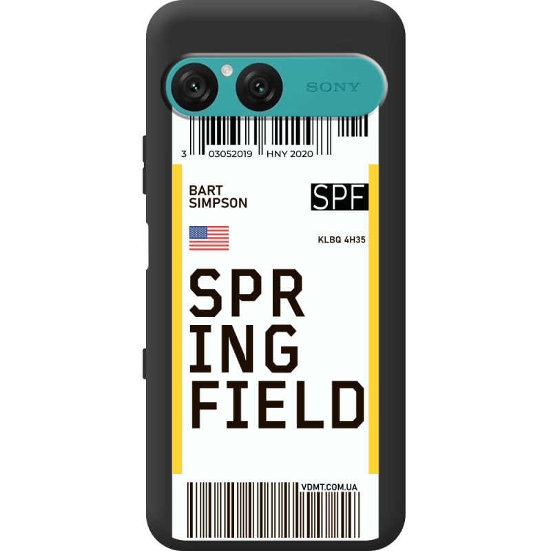 Прозорий чохол BoxFace Sony Xperia 10 VII Ticket Springfield