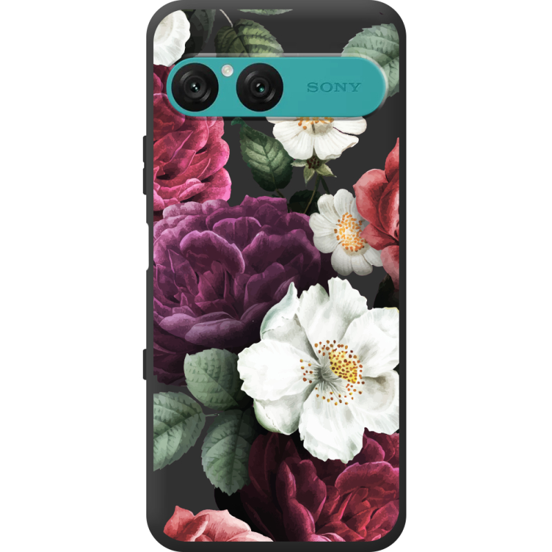 Прозорий чохол BoxFace Sony Xperia 10 VII Floral Dark Dreams