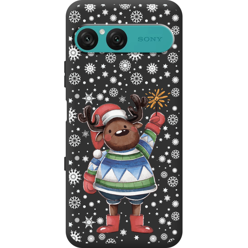 Прозорий чохол BoxFace Sony Xperia 10 VII Christmas Deer with Snow