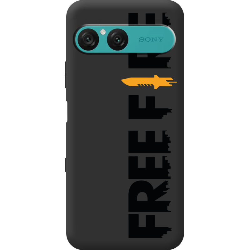 Прозорий чохол BoxFace Sony Xperia 10 VII Free Fire Black Logo