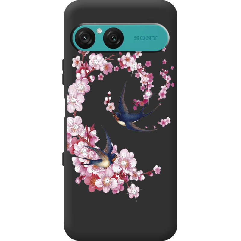 Чохол зі стразами Sony Xperia 10 VII Swallows and Bloom