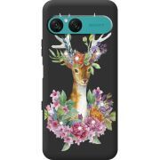 Чохол зі стразами Sony Xperia 10 VII Deer with flowers