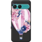 Чохол зі стразами Sony Xperia 10 VII Pink Air Baloon
